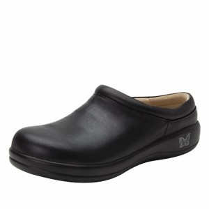 Black Alegria Kayla Nappa Professional Women's Slip On Shoes